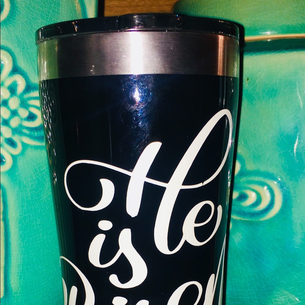 Ozark tumbler with custom decal. NWOT.